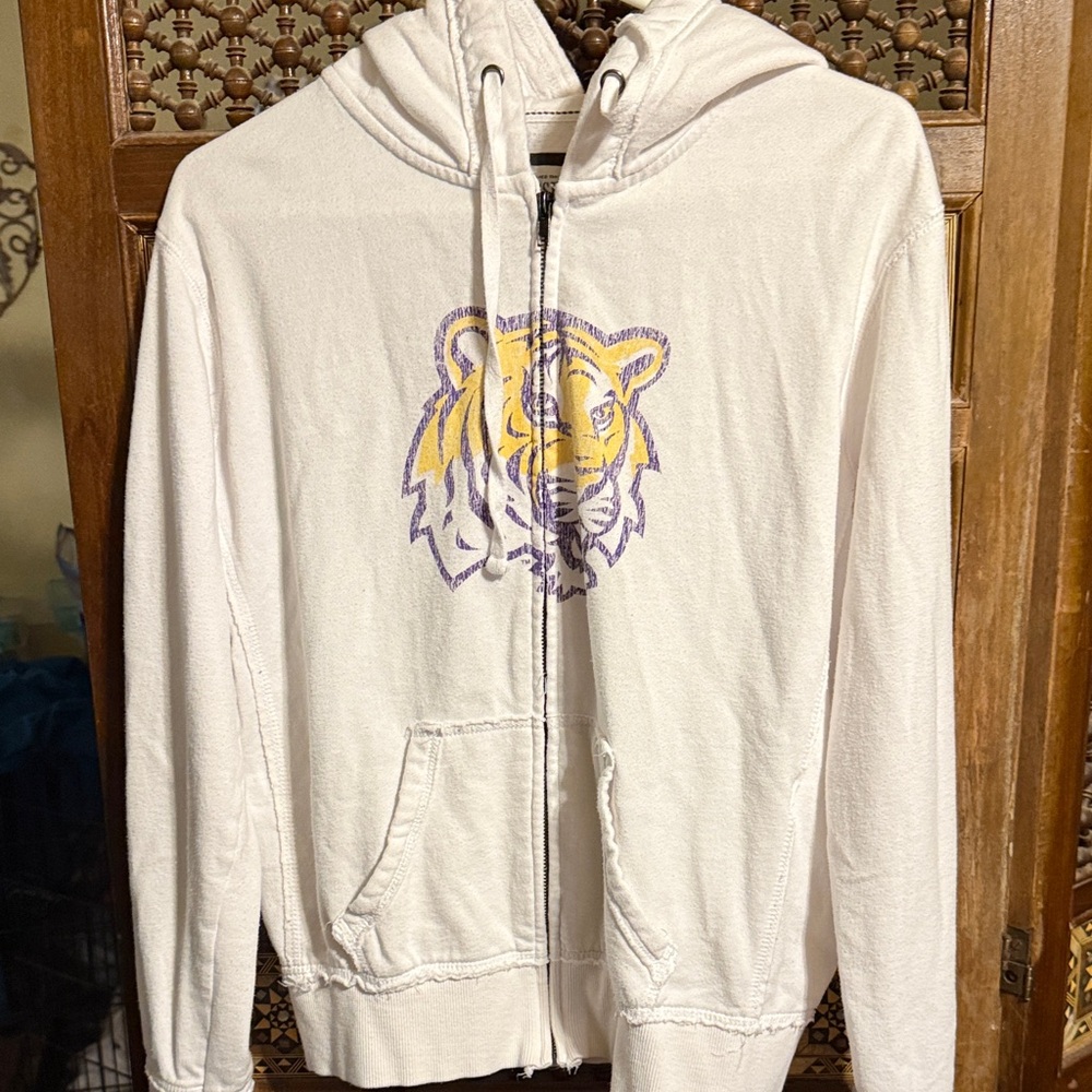 White LSU Hoodie